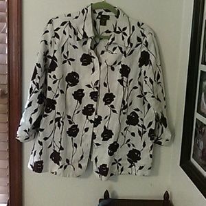 Carole Little woman linen shirt